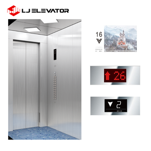 Elevador de pasajeros para 8 personas Elevador de pasajeros al aire libre Independiente con eje de aluminio de vidrio - Product Image 1