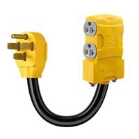 Cable de Alimentación de Cobre Puro Estándar Estadounidense, Enchufe de 30A a Tomacorriente de 20A, NEMA14-30P a 5-20R FT1, Retardante de Llama, Fabricado en China