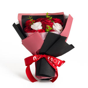 Cadeau pour la fête des mères, bouquet de roses, savon en forme de œillet haut de gamme, cadeau pour la fête des déesses - Product Image 1