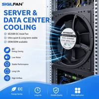 SIGILFAN 254x89mm EC Axiallüfter 110-240V Kugellager Industrieller Kühllüfter Kunststoffblätter für Server- und Rechenzentrumkühlung