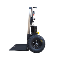 Chariot d'escalade pliable pour escaliers Plate-forme électrique automatique Cylindre à gaz Escaliers Roues Powered Convertible Hand Truck