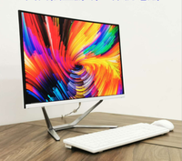 Procesador I7 de 4.ª Generación, 23.8, 24 Núcleos, Core I7 de 10.ª Generación, PC Negro para Juegos y Negocios, Pantalla LCD, Sistema Barebone Intel I7