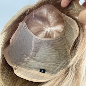 Parrucca in Capelli Umani Veri di Alta Qualità con Base Mono, Corta, Disponibile in Diversi Colori per Abbinarla a Diversi Stili Naturali - Vendita all'Ingrosso Diretta dalla Fabbrica - Product Image 3