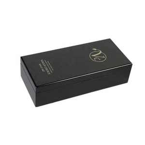 DS Brand Handmade High Glossy <b>Black</b> Hot Stamping 4 Compartments Rectangle Tea Bag Can Packaging <b>Box</b> Organizer Wooden Tea <b>Box</b> - Product Image 4