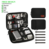 Sac de rangement pour accessoires numériques, organiseur électronique multifonction, organiseur de chargeurs de disques durs et de câbles de données