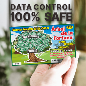 Carte à gratter, carte à gratter à l'effaceur, ticket de loterie à gratter, bon à gratter, carte cadeau à gratter - Product Image 5