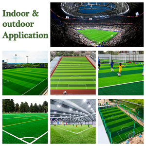 Linwoo xác minh Nhà cung cấp mềm cảm ứng mật độ cao 40 mét bóng đá cỏ bóng đá nhân tạo <span class=keywords><strong>Turf</strong></span> cho sân vận động dự án - Product Image 6