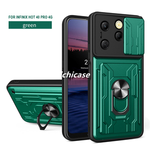 Lichicase Ví Cho Thẻ Tín Dụng TPU PC 2 Trong 1 Bumper Trường Hợp Đối Với Tecno Spark 30C Từ Xe Đứng Cover Quay Lại - Product Image 5