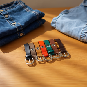 Cintura semicircolare in pelle PU con fibbia e occhiello da 3 cm, alla moda, per donna e uomo - Product Image 2