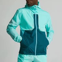 Veste coupe-vent personnalisée grande taille à blocs de couleur 100% polyester coupe-vent pour hommes