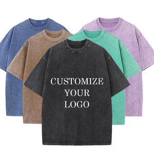 Camicia da uomo 100% cotone lavaggio acido camicia oversize tinta unita girocollo sport all'aperto abbigliamento quotidiano manica corta abbigliamento 100% Cott - Product Image 2