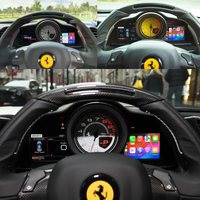F12 458 F8 Berlinetta 812 GTS 488 GTC4Lusso California T Mise à niveau de l'écran d'origine de la voiture avec CarPlay sans fil et Android Auto pour Ferrari