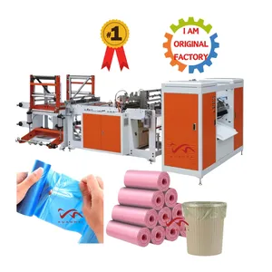 Customized New Product Golden Supplier 4 Lines Biodegradable Plastic Shopping T-Shirt Bag Making Machine
