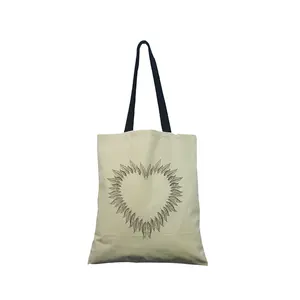 Tote Canvas Plain Bags Wholesale Designer Muslin with Print Custom Natural Cotton Bag