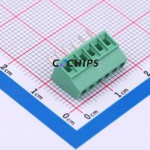 MX128-2.54-06P-GN01-Cu-Y-A Screw Terminal Block Through hole Component (THT),P=2.54mm Connector 1x6P 2.54mm Green Through Hole - Product Image 1