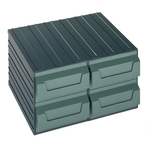 Meuble à tiroirs 4 tiroirs 36x32.5x20 cm gris vert foncé, armoire à outils - Product Image 2