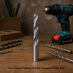 Foret hélicoïdal cylindrique Fervi, longueur L, taille de tige I - Product Image 3