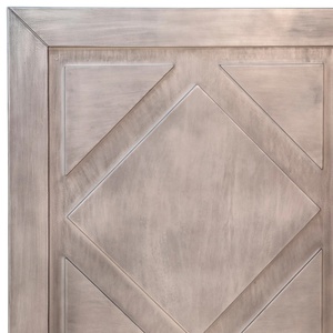 Cadre de lit double en bois massif de haute qualité, style mid-century, personnalisable en taille Queen ou King, pour chambre à coucher - Product Image 3