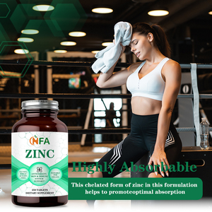 Best Quality Natural Herbal Mixture Tablets with Zinc <b>Supplement</b> Contributes to Healthy Glowing Skin and Healthy Immune System - Product Image 3