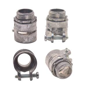 EMT 1/2 "zinco pressofuso BX-Flex tipo raccordo dritto connettore elettrico flessibile in metallo - Product Image 2