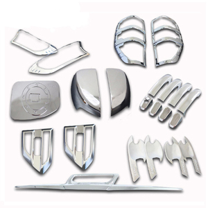 Mới nhất thiết kế xe trang trí cho Ford Ranger T6 T7 đầy đủ bộ Chrome Kit cơ thể Kit Chrome phun Kit - Product Image 2