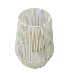 Lanterna solare del Rattan di stile della frangia della candela di <span class=keywords><strong>grandi</strong></span> dimensioni decorativa del Patio esterno impermeabile all'ingrosso della fabbrica con la struttura del ferro - Product Image 5