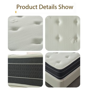 Matelas à ressorts ensachés King Size, matelas hybride en mousse à mémoire de forme, soutien haute densité, matelas compressé sous vide en boîte - Product Image 4