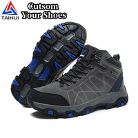 Bottes d'hiver imperméables professionnelles unisexes, chaussures de randonnée en daim à tige haute, antidérapantes, bottes de montagne pour l'extérieur, OEM/ODM