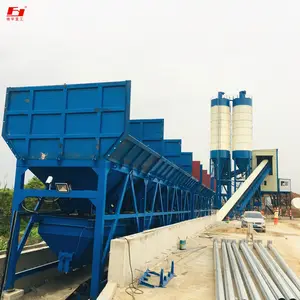 Automatico HZS120 su larga scala di cemento additivo impianto di miscelazione Utilizzato per macchine da cantiere e produttori di apparecchiature