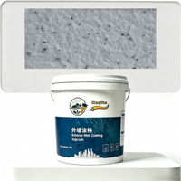Peinture acrylique à base d'eau HengYue, effet pierre naturelle, résistante aux intempéries, imperméable, finition mate, revêtement mural extérieur, 20L