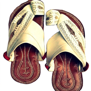Tongs en cuir véritable faites à la main hommes femmes sandales décontractées avec semelle plate en PU pantoufles de Style extérieur pour l'été printemps - Product Image 1