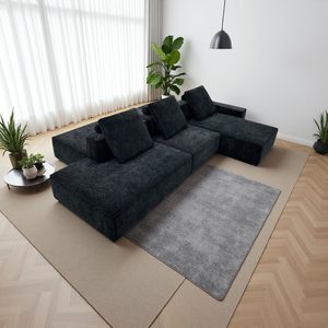 カスタムメイド 張地 セクショナルソファセット リビングルーム家具 北欧モダンデザイン 高級工場製 快適 - Product Image 3