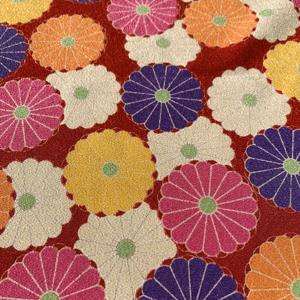 Robe en crêpe imprimée japonaise pour femme, tissu KKP2338 D/# Kikuyuzen, haute qualité, - Product Image 4