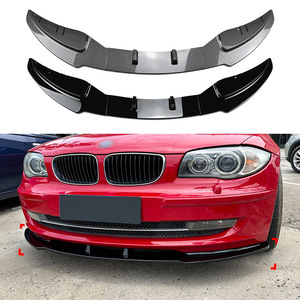 Amp-Z Front Lip Splitter Carbon Fiber Texture Matte Finish For Bmw 1 Series E81 E82 E87 E88 Lci 2008-2011 - Product Image 1