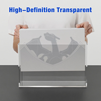 Étui en acrylique transparent magnétique robuste personnalisé pour la boîte de collection Charizard Ultra Premium TCG UPC, support de protection et de rangement