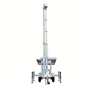 USA Standard Surveillance Mobile Solar Trailer With CCTV Cameras