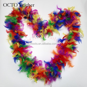 ขายส่งการออกแบบที่กําหนดเองสีรุ้งตุรกี Chandelle Feather <span class=keywords><strong>Boa</strong></span> สําหรับตกแต่งงานปาร์ตี้ - Product Image 3