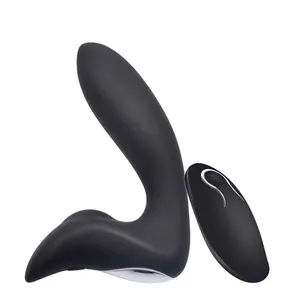 Venda quente brinquedo do sexo 12 velocidades massageador de próstata silicone produto do Sexo Vibrando plugue anal estimulação do clitóris sem fio