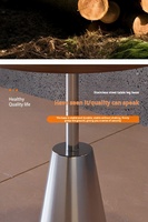 Canapés en bois massif pour les cafés et ensembles de tables et chaises en acier inoxydable sur mesure pour les restaurants et les bars
