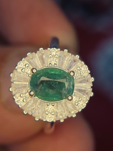 Bague en argent sterling 925 de classe exceptionnelle, 1,4 carat, taille émeraude, élégante pierre précieuse verte, sertie en canal, bijoux fins, pierre précieuse scintillante - Product Image 5