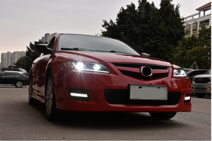 Modelo de Coche AKD para <span class=keywords><strong>Mazda</strong></span> <span class=keywords><strong>6</strong></span> Mazda6 2004-2013, Faro LED, Luz de Circulación Diurna, Luz Antiniebla, Luz de Señal de Giro, Proyector de Luz Baja y Alta, 4 Lentes - Product Image 5