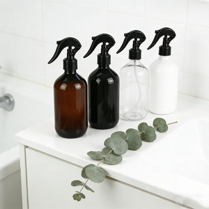 <strong>100ml</strong> 150ml 200ml 500ml Amber Clear Boston <strong>Spray</strong> Containers Refillable Empty Cleaning <strong>Bottles</strong> with Fine Mist Trigger Nozzle - Product Image 3
