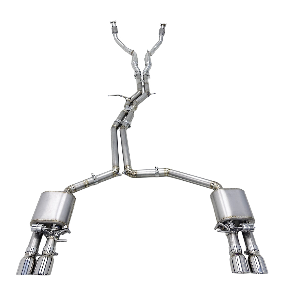 VantaFlow Exhaust Titanium Catback and SUS304 Front Pipes for Audi S4/S5 B8.5 3.0T 2013-2019 Tuning Exhaust Pipes With Dual Mufflers