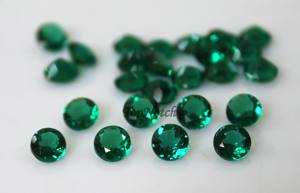 Gema Verde Esmeralda Cultivada en Laboratorio de 6 mm y 0.78 Ct, Corte Brillante Redondo, para Joyería - Product Image 4