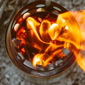 Bonfire tost kömür kömür campfire barbekü ızgara paslanmaz çelik odun yanan barbekü duman soba