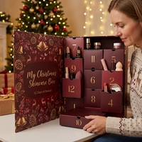 Boîte en carton personnalisée pour calendrier de l'avent, emballage cadeau surprise en papier pour compte à rebours de Noël, vente en gros