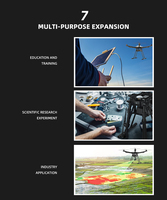 Cadre de drone modulaire EFT de qualité industrielle OEM en fibre de carbone X6100 à 6 axes avec une longue autonomie et un long temps de vol