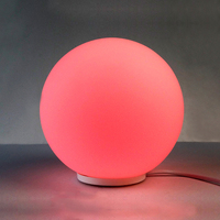 Luna esférica recargable, lámpara Led 3D de 16 colores con Control remoto y luz nocturna para decoración del hogar