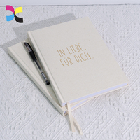 Vente en gros de couverture en tissu carnet de notes en carton pour cahier d'exercices