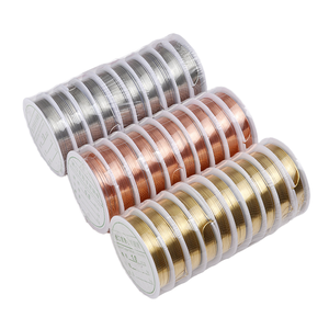1 rouleau de fils en laiton/cuivre argenté/doré/or rose de 0,2/0,25/0,3/0,4/0,5 mm pour la fabrication de bijoux DIY (bracelets, colliers) – Anniversaire - Product Image 1